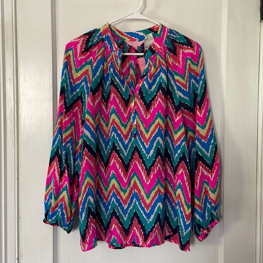 NWT Lilly Rainbow Blouse